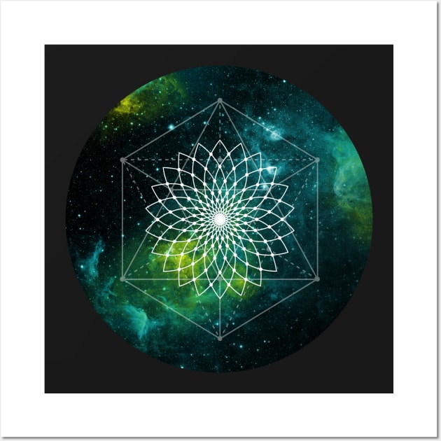 LOTUS FLOWER ASTRAL GEOMETRY - FOR EDUCATED COOL-DUDES LIKE YOURSELF Wall Art by CliffordHayes